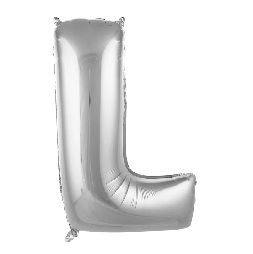 Folyo Balon Gümüş L 34 İnç 76 Cm